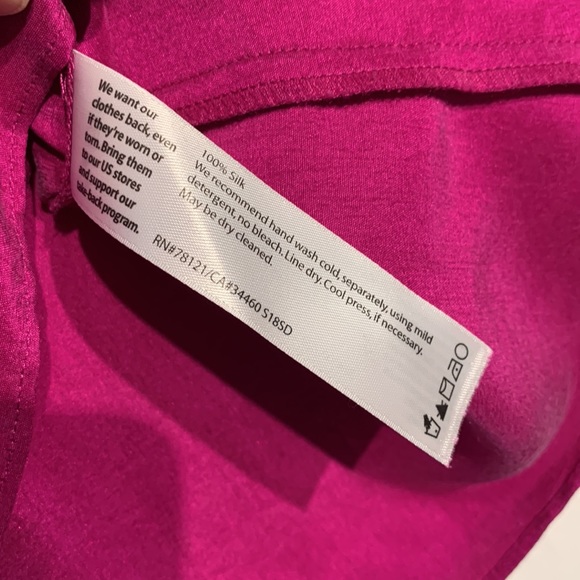 Eileen Fisher pink silk blouse - Picture 3 of 7